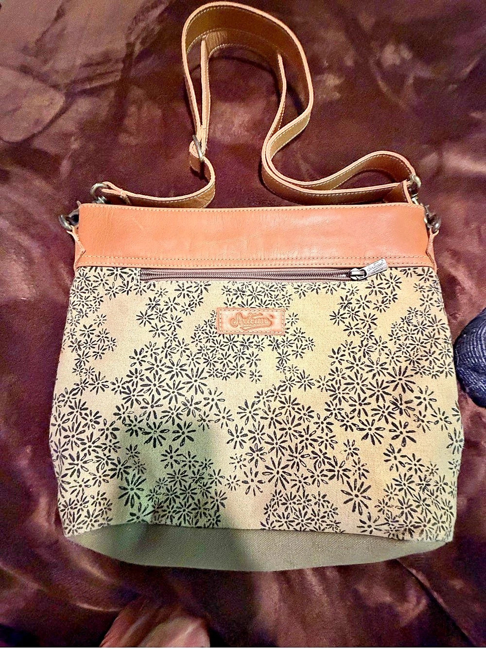 Sorial The New Vintage Floral Crossbody Bag in Brown & Beige